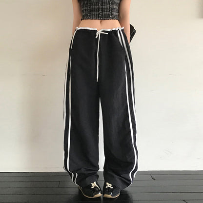 Sports Straight Leg Pants for Women Loose Casual Wide Leg Long Pants