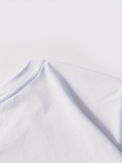 Sun & Mountain Print Men's Round Neck Short Sleeve Tee Fashion Regular Fit T-Shirt Top For Spring Summer Holiday Leisure Vacation