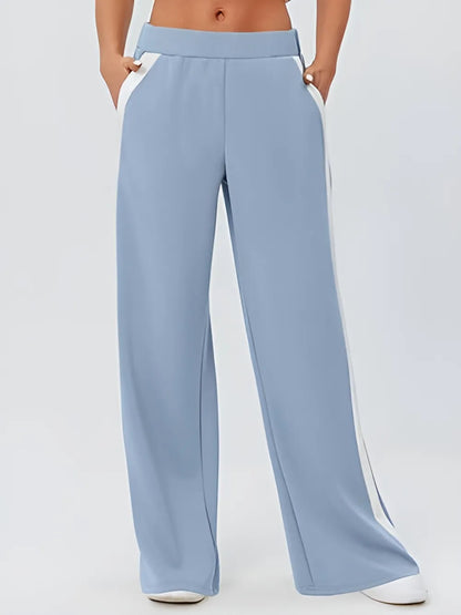 Yoga sweatpants high waisted workout loose casual pants with pockets