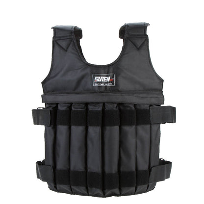 SUTEN 20kg/50kg Loading Weighted Vest For Boxing Training Workout Fitness Equipment Adjustable Waistcoat Jacket Sand Clothing - GabyFit Goods