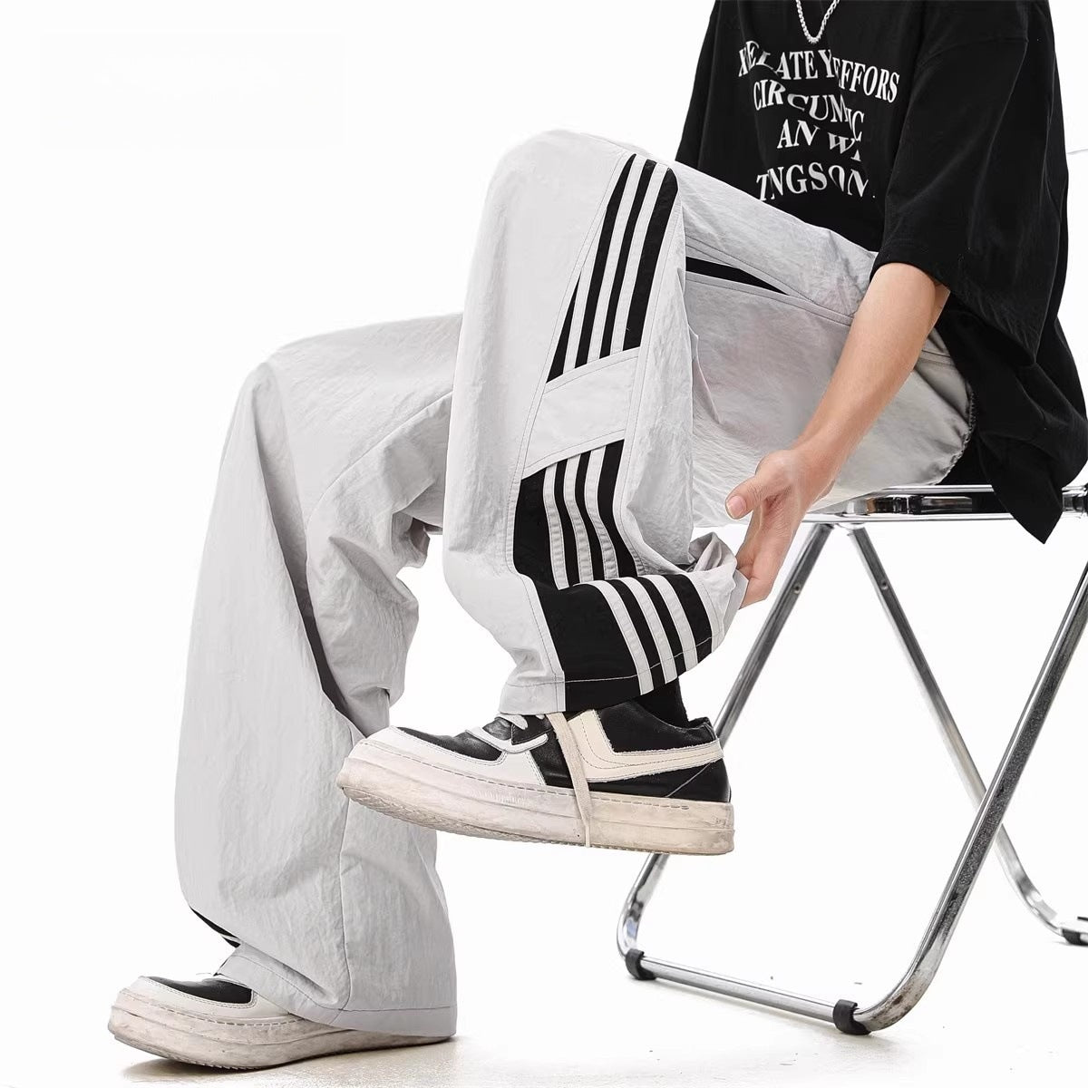 Summer thin cool sports loose wide leg pants