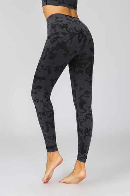 New camouflage seamless cropped pants with tiger pattern fitness pants, yoga suit, bra, and pants set - GabyFit Goods
