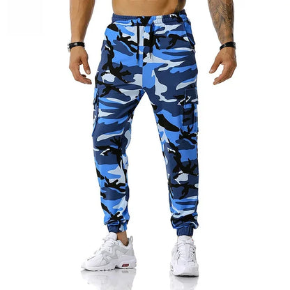 New Men's Camouflage Jogging Pants Outdoor Sweatpants Football Training Pants Fitness Loose Fit Casual