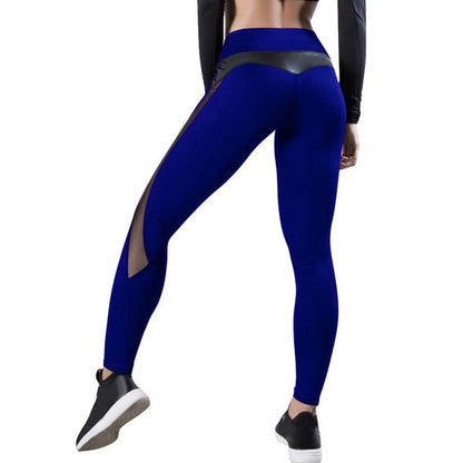 New Women Yoga Pants Push Up Fitness Gym Sports Leggings Running Mesh Yoga Leggins Seamless Training Pants Femme High Waist