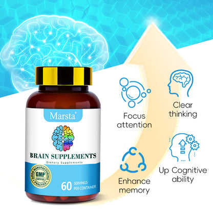 Brain Health Vitamin Capsules Brain Supplements Capsules - GabyFit Goods