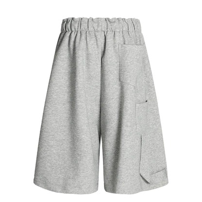 Versatile Street Trend Pleated Reverse Design Loose Men's Casual Shorts