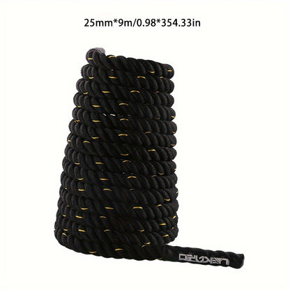 Adjustable 5m-7m Heavy Duty Battle Rope for Core Strength Training - Ideal for MMA, UFC & Fitness Enthusiasts - Durable Polyester