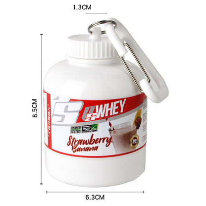 Protein Powder Box Portable Funnel Sports Fitness Supplement Packing Box Capsule Box Medicine Box Can Bottle - GabyFit Goods