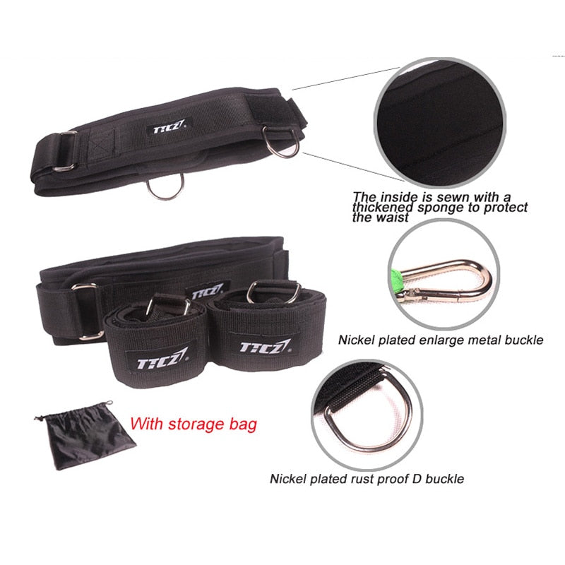 TTCZ Fitness Bounce Trainer Rope Resistance Band  Basketball Tennis Running Jump Leg Strength Agility Training Strap  equipment - GabyFit Goods