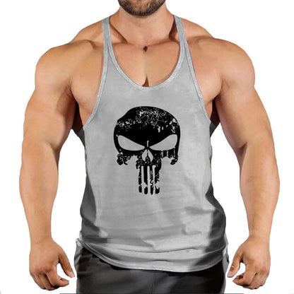 Fitness vest men's loose sleeveless T-shirt sports clothes camisole sports training top - GabyFit Goods