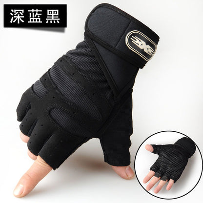 Weight-Lifting Half-Finger Gloves Men's Sports Fitness Equipment Outdoor Cycling Gloves