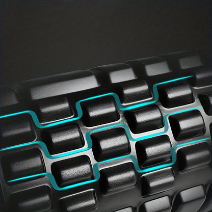 1pc Grid Style Massage Roller, 30×8cm Yoga Balance Hollow Column, For Muscle Massage, Physical Therapy & Exercise Rehabilitation