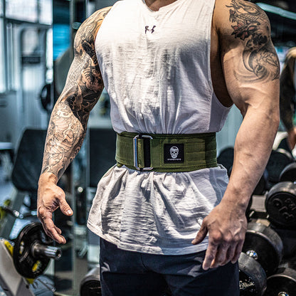 Fitness Waist Protection Squat Professional Adjustable Aerobic Support Velcro Strength Training Belt Hard Pull Weight Lifting - GabyFit Goods