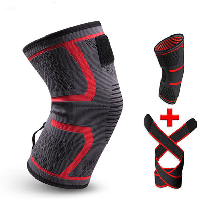 1PC New Band Removable Pressurized Knee Pads Braces Knee Support Crossfit Fitness Running Sports Knee Protector Knee Sleeve - GabyFit Goods