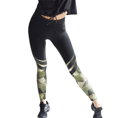 Harajuku Push Up Fitness Legging Camouflage Stripe Bodybuilding Women's leggings Sportswear Athleisure Female Pant Sale - GabyFit Goods