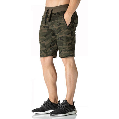 Mens Gym Fitness cotton camouflage shorts Run jogging outdoor sports Calf-Length Sweatpants Man Bodybuilding workout short pants