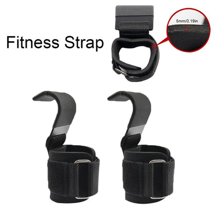 2Pcs Weight Lifting-Hook Hand-Bar Wrist Straps Glove Weightlifting Strength Training Gym Fitness Hook Weight Lifting Gloves - GabyFit Goods