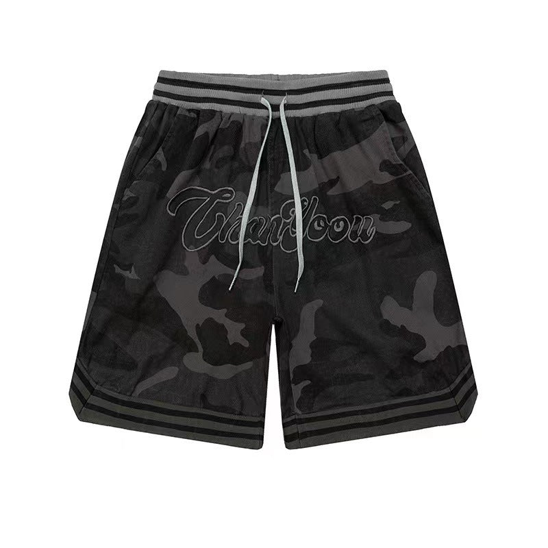 Loose five point casual basketball sports pants