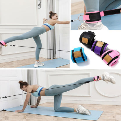 Resistance Bands with Ankle Straps Cuff with Cable for Attachment Booty Butt Thigh Leg Pulley Strap Lifting Fitness Exercise - GabyFit Goods