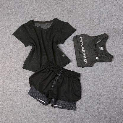 3 Pcs Set Women's Yoga Suit Fitness Clothing Sportswear For Female Workout Sports Clothes Athletic Running Yoga Suit Sets