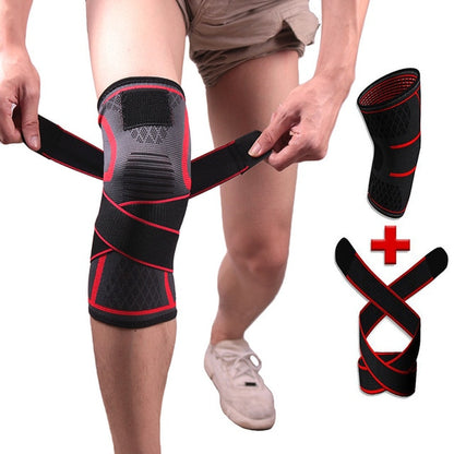 1PC New Band Removable Pressurized Knee Pads Braces Knee Support Crossfit Fitness Running Sports Knee Protector Knee Sleeve - GabyFit Goods