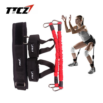 TTCZ Fitness Bounce Trainer Rope Resistance Band  Basketball Tennis Running Jump Leg Strength Agility Training Strap  equipment - GabyFit Goods