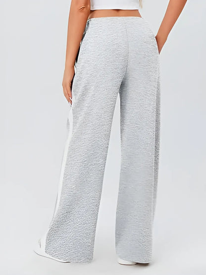 Yoga sweatpants high waisted workout loose casual pants with pockets