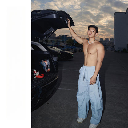 Bent Knife Parachute Pants Loose Street Dance Jazz Dance Sports Casual Pants