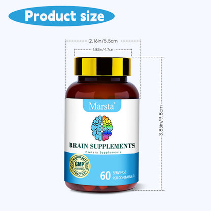 Brain Health Vitamin Capsules Brain Supplements Capsules - GabyFit Goods