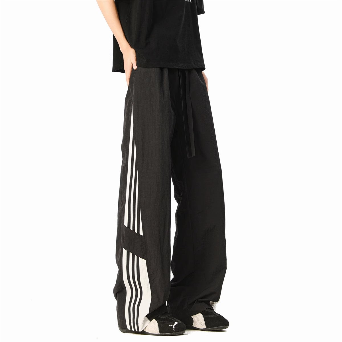 Summer thin cool sports loose wide leg pants
