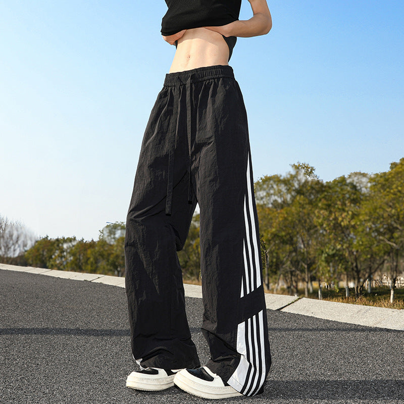 Straight breathable quick drying hip hop sports pants
