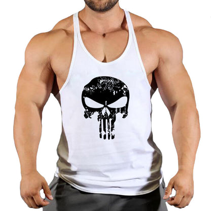 Fitness vest men's loose sleeveless T-shirt sports clothes camisole sports training top - GabyFit Goods