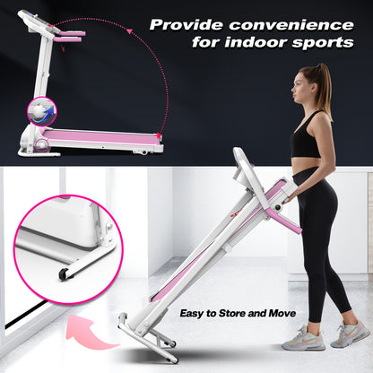 Foldable Treadmill 2.5HP Electric Folding Treadmill Running Walking Machine for Home Gym, Max 265 LBS Weight Capacity - GabyFit Goods