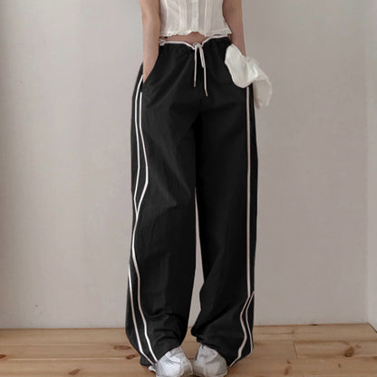 Sports Straight Leg Pants for Women Loose Casual Wide Leg Long Pants