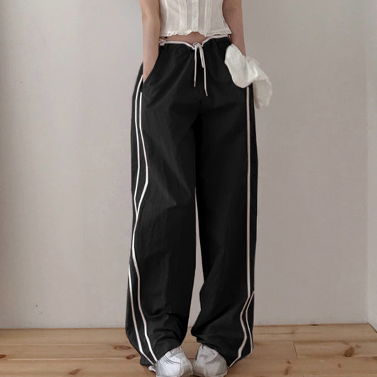 Sports Straight Leg Pants for Women Loose Casual Wide Leg Long Pants