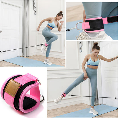 Resistance Bands with Ankle Straps Cuff with Cable for Attachment Booty Butt Thigh Leg Pulley Strap Lifting Fitness Exercise - GabyFit Goods