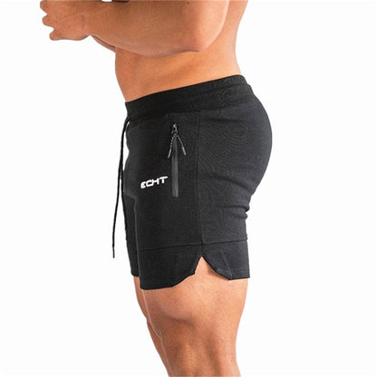 New Running Sports Zipper Pocket Shorts for Men's Fitness Training Summer Mesh Breathable Beach Pants