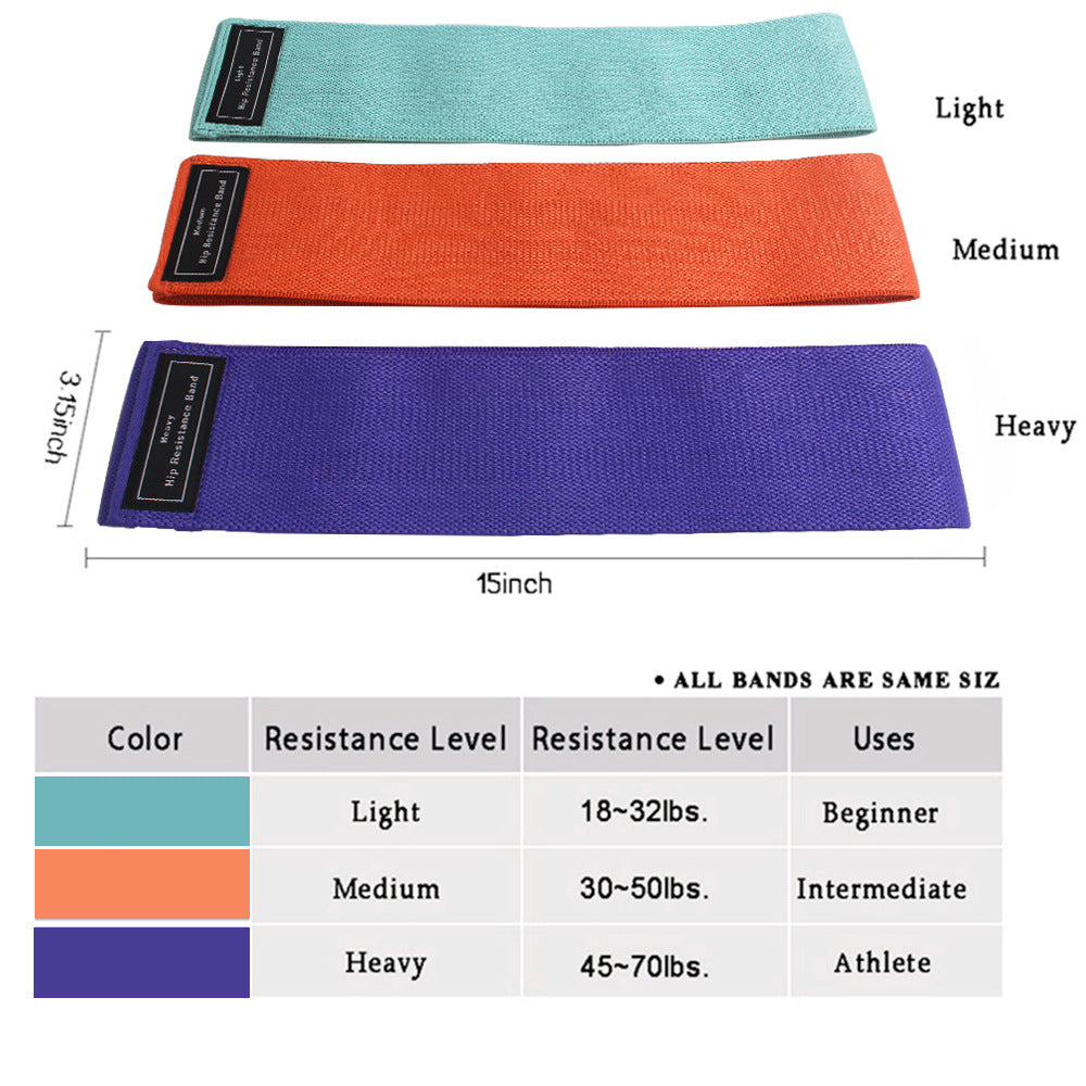 Body shaping squat hip circle yoga fitness tension belt resistance belt stretch belt - GabyFit Goods