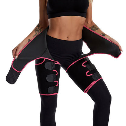 3 in 1 Low waist hip sweatband One-piece corset leggings Lift Hip Tummy Belt Moulding Bodybuilding Siamesed Low Waist Hip Band