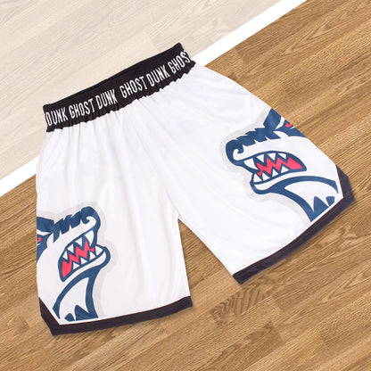 Printed shorts for sports running and fitness training