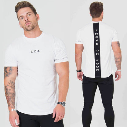 Men Cotton Short sleeve t shirt Fitness Slim Patchwork Black T-shirt Male Brand Gyms Tees Tops Summer Fashion Casual clothing