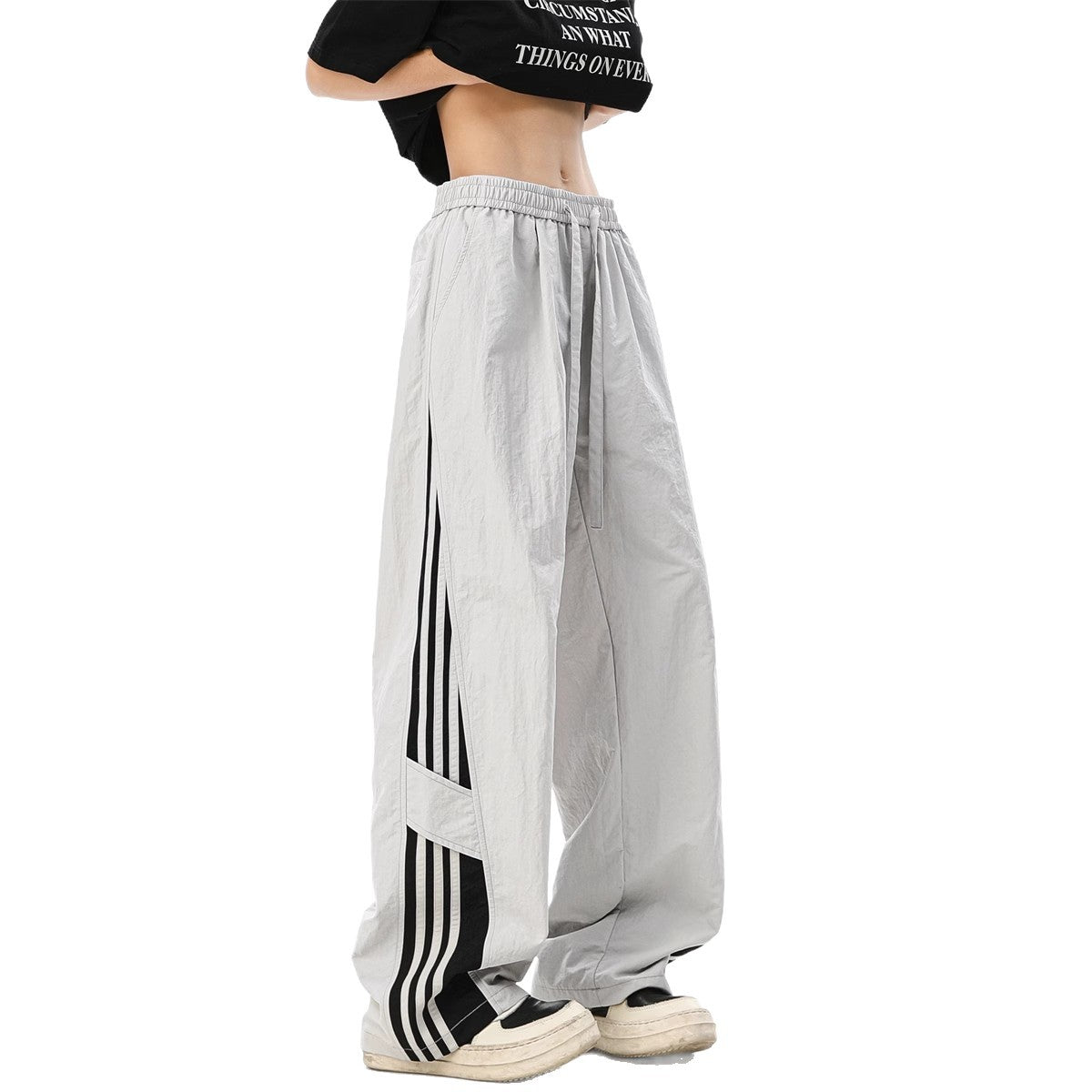 Summer thin cool sports loose wide leg pants