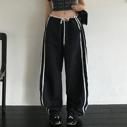 Sports Straight Leg Pants for Women Loose Casual Wide Leg Long Pants
