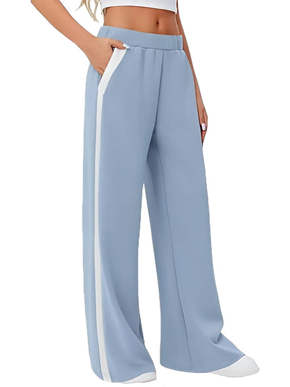 Yoga sweatpants high waisted workout loose casual pants with pockets