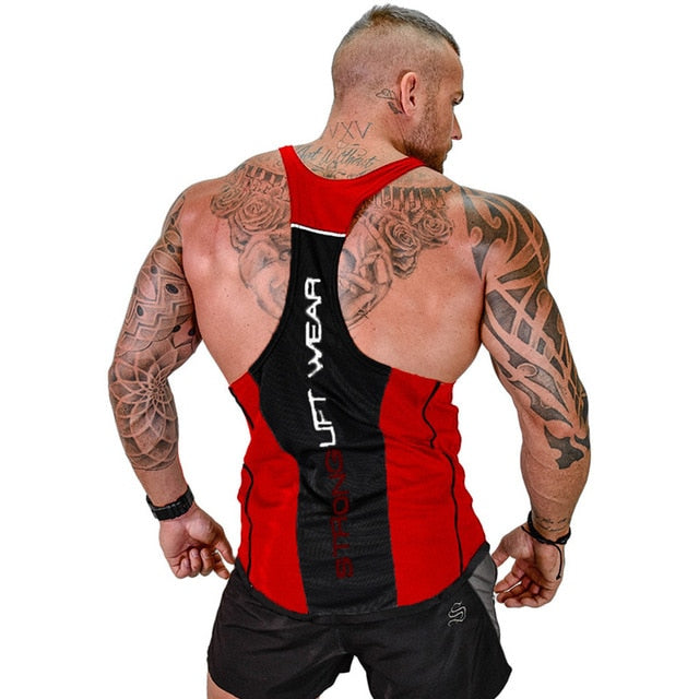 Mens Bodybuilding Tank top Gyms Fitness Sleeveless Shirt New Male Cotton clothing Fashion Singlet Vest Undershirt