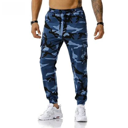 New Men's Camouflage Jogging Pants Outdoor Sweatpants Football Training Pants Fitness Loose Fit Casual