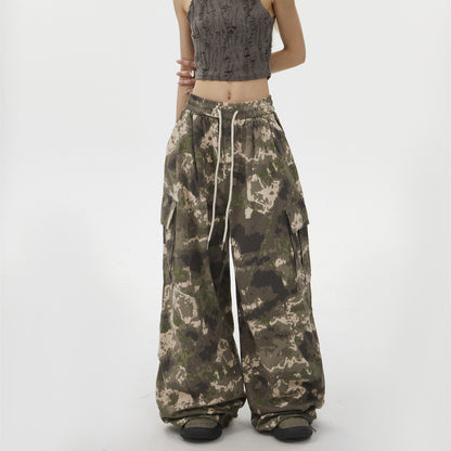 Hip hop wide leg street dance straight leg casual pants