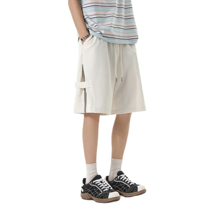 Men's Summer Thin Outdoor Sports Shorts Loose Casual Mid-Length Pants