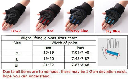 Heavyweight Sports Exercise Weight Lifting Gloves - GabyFit Goods