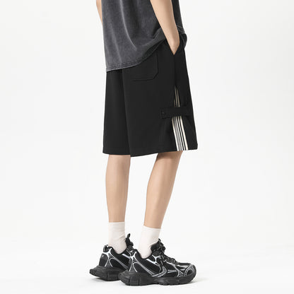 Men's Summer Thin Outdoor Sports Shorts Loose Casual Mid-Length Pants